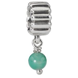 Pandora May Birthstone Dangle – Chrysoprase Sterling Silver Charm – Retired
